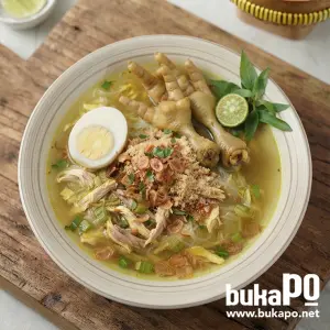 SOTO AYAM PLUS CEKER Soto Daging Madura Cak Dhani