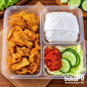 NASI FILLET DAN KULIT AYAM  KedaiNCo
