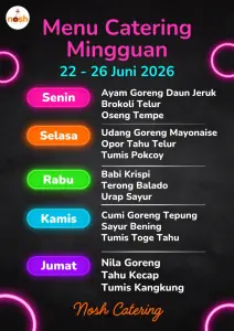 CATERING MINGGUAN Nosh Catering