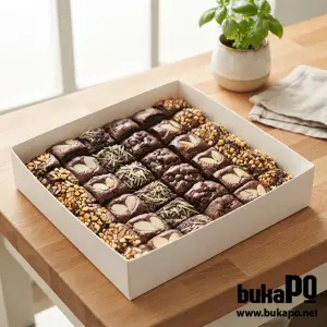 FUDGY BROWNIES TOPPING REGULAR Dapur Bunder Denpasar