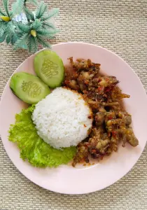 NASI CEKER TANPA TULANG BUMBU CHILLI PADI Pawon Mak Is
