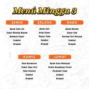 [Taman Griya] PAKET CATERING 5 HARI MINGGU 3