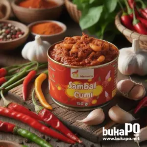 SAMBAL BABY CUMI PEDAS GURIH KEMASAN CAN Mamaris