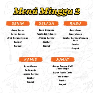[Taman Griya] PAKET CATERING 5 HARI MINGGU 2