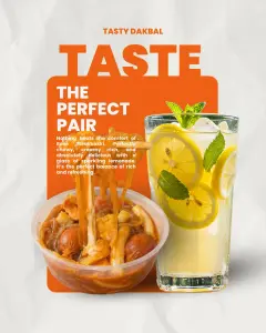 ROSE TTEOKBOKKI PLUS ICE LEMONADE Tasty Dakbal