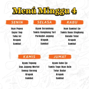 SAHUR CATERING 5 HARI MINGGU 4