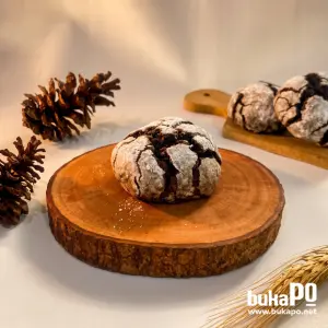 JUMBO CHOCOLATE CRINKLE COOKIES Oemahlegitdps