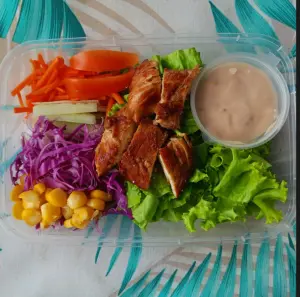 salad sayur chicken