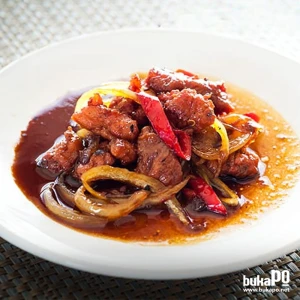 sate babi goreng