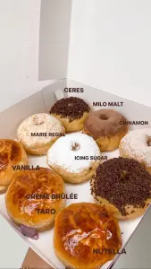 package deal donut kampung + Creme bruule