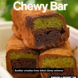 Dubai Kunafa Pistachio Chewy Bar